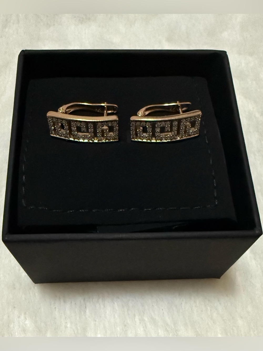 Elegant Designer Style Gold-tone Earrings